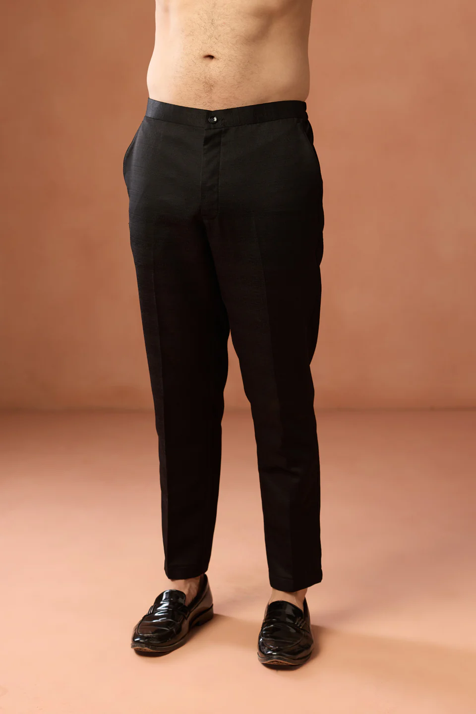 Black Embellished Zipper Sherwani Trouser Set - Image 6