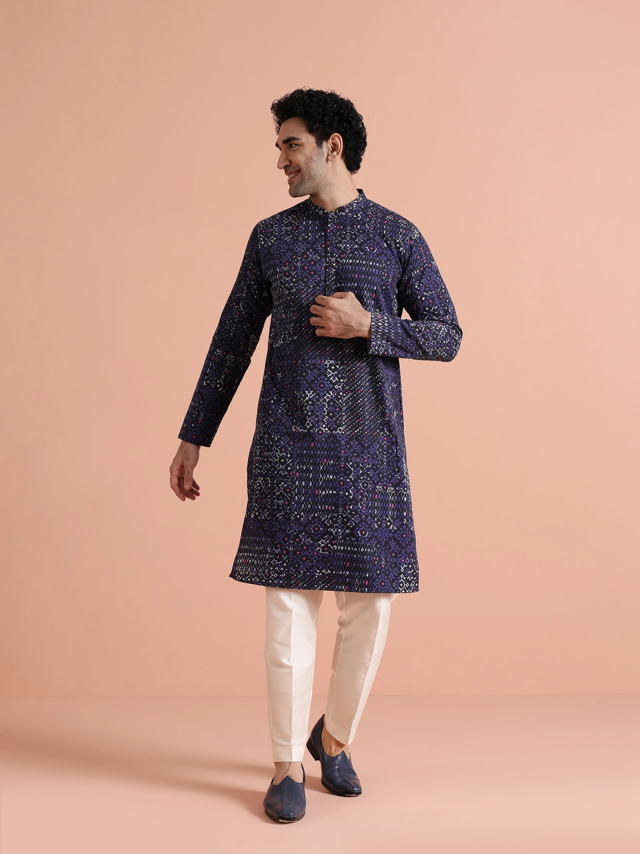 Black & Purple Geometric Printed - Image 8