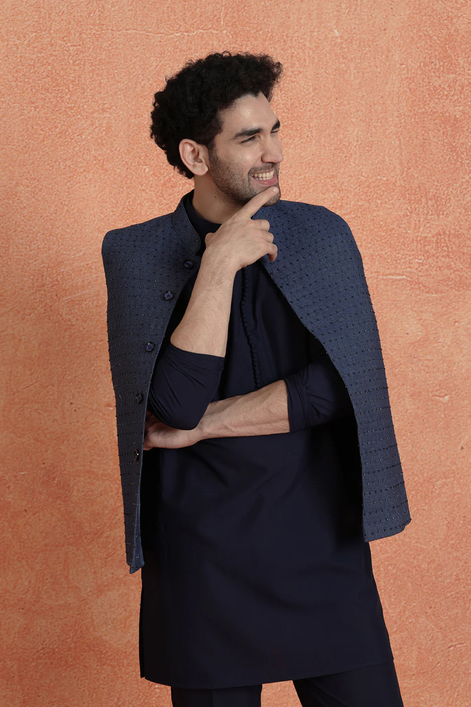 Blue Denim Embellished Jacket - Image 7