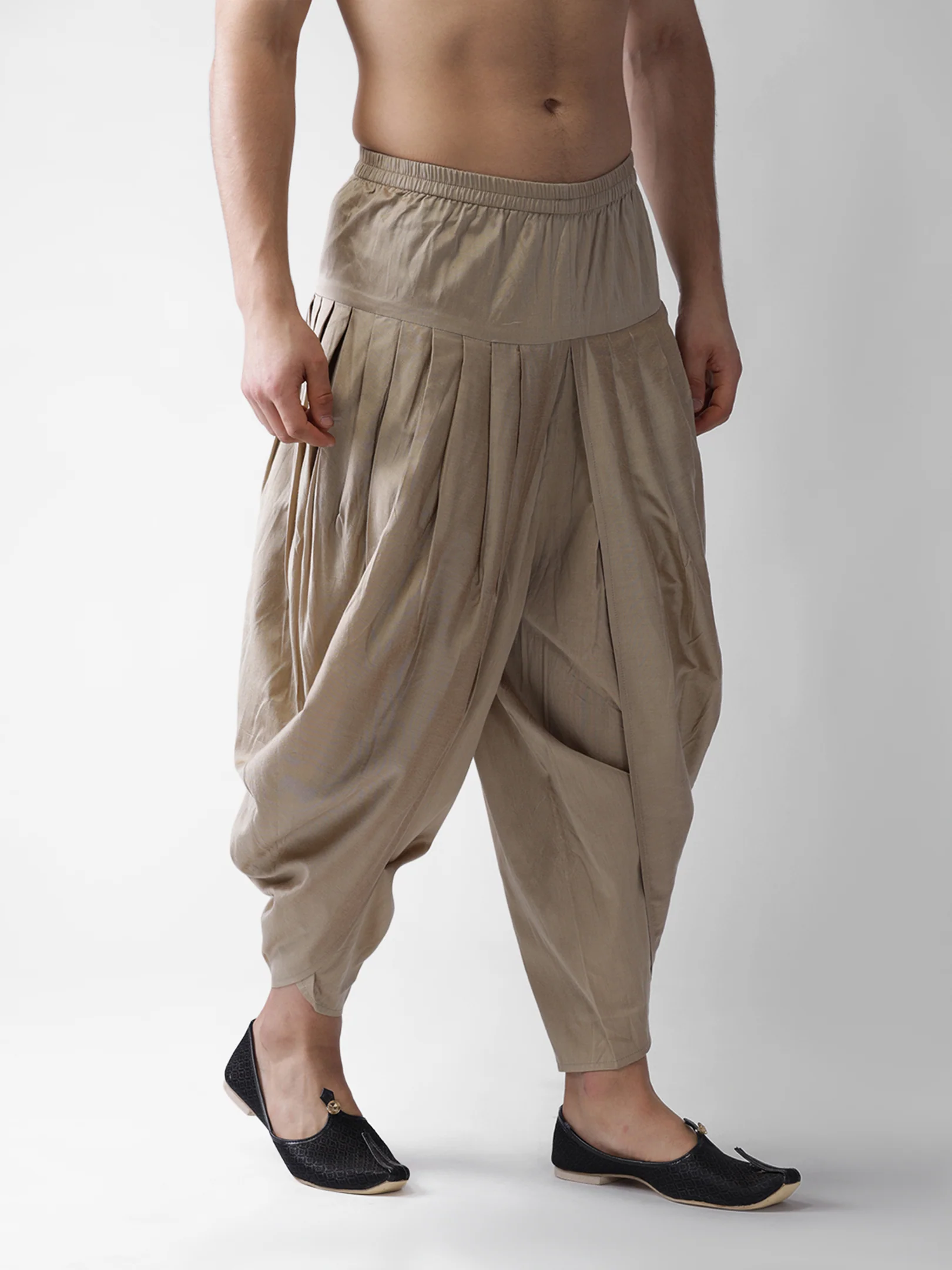 Men's Beige Dhoti - Image 3