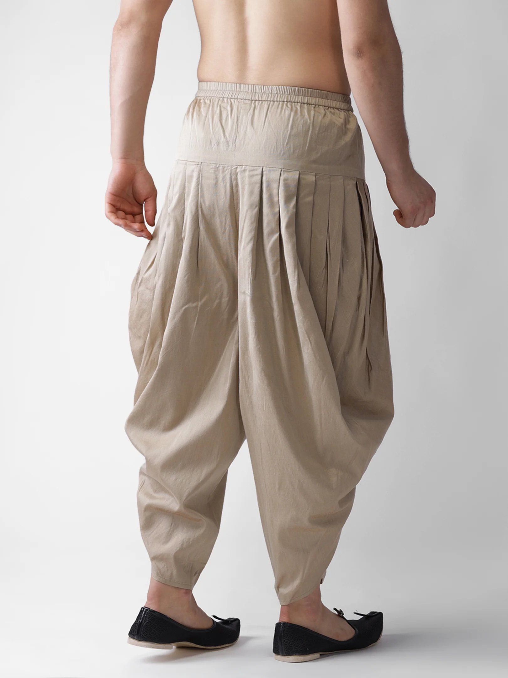 Men's Beige Dhoti - Image 4
