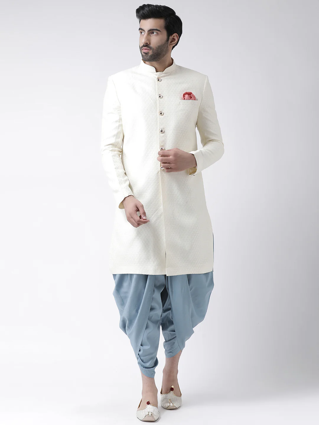 Men's Blue Dhoti - Image 5