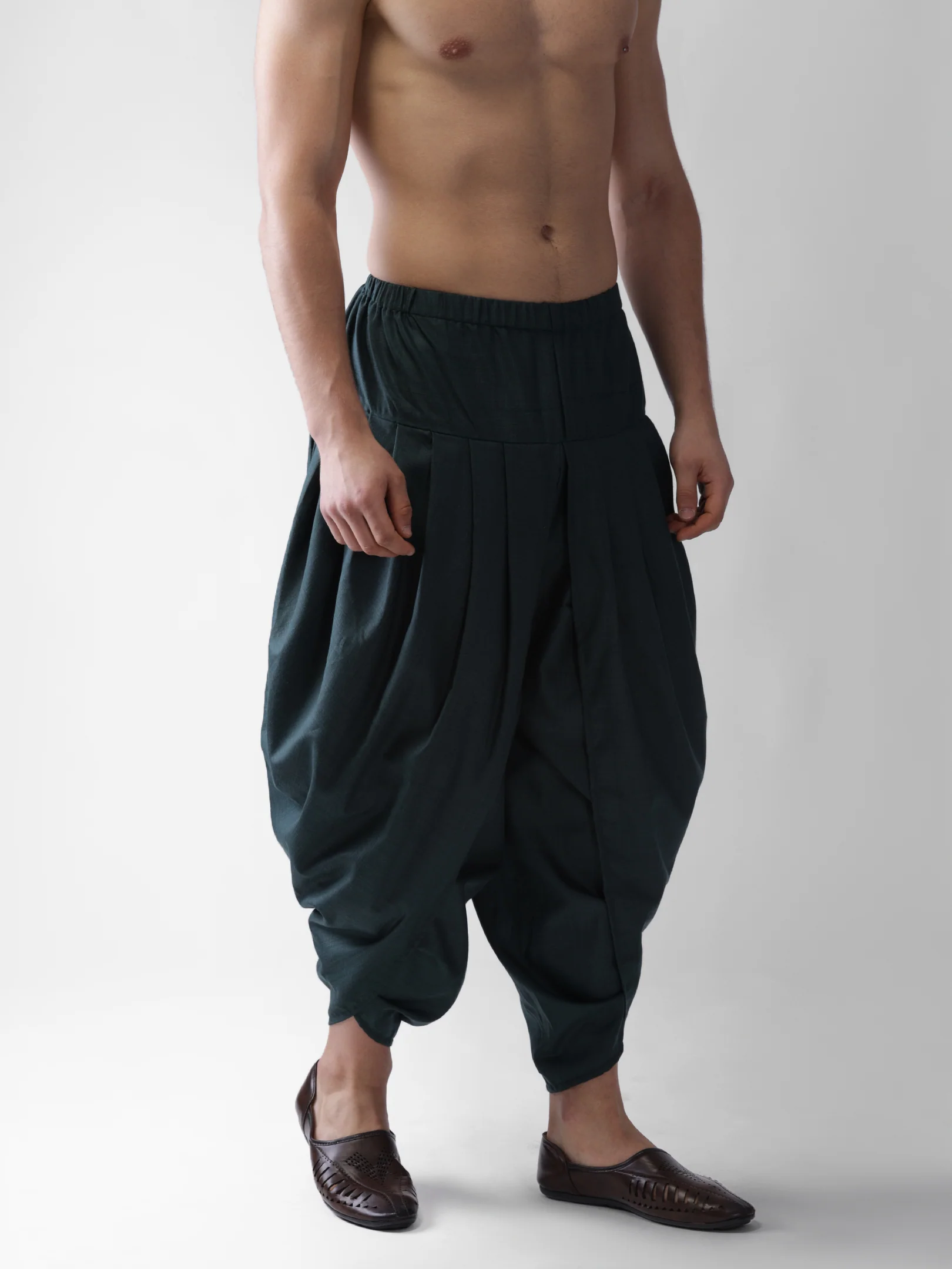 Men's Green Dhoti - Image 3