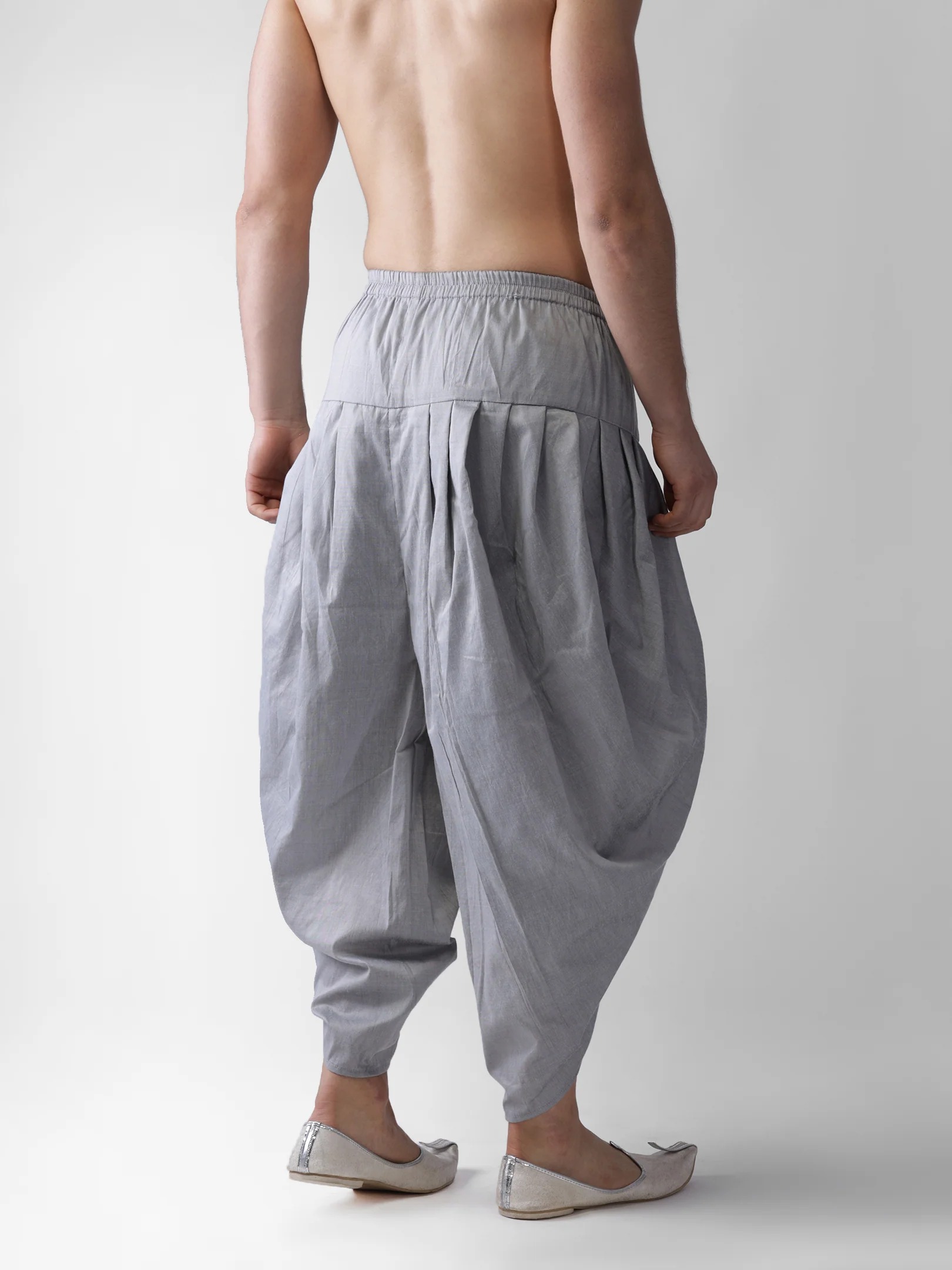 Men's Grey Dhoti - Image 4