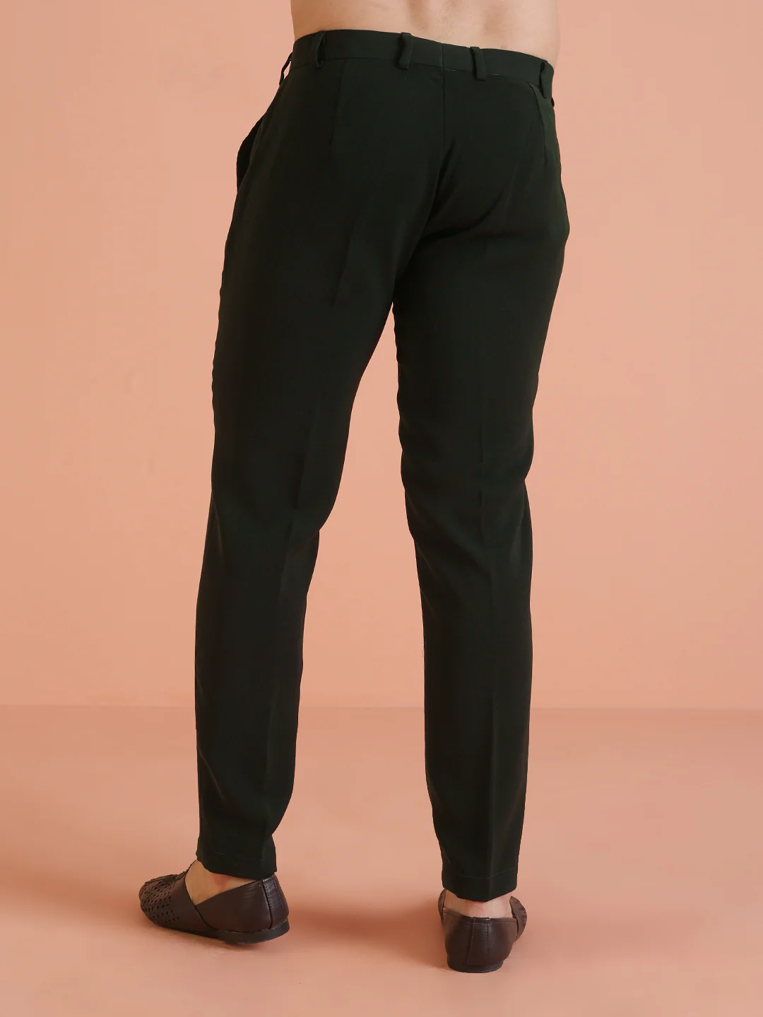 Dark Green Slim Fit Trouser - Image 5
