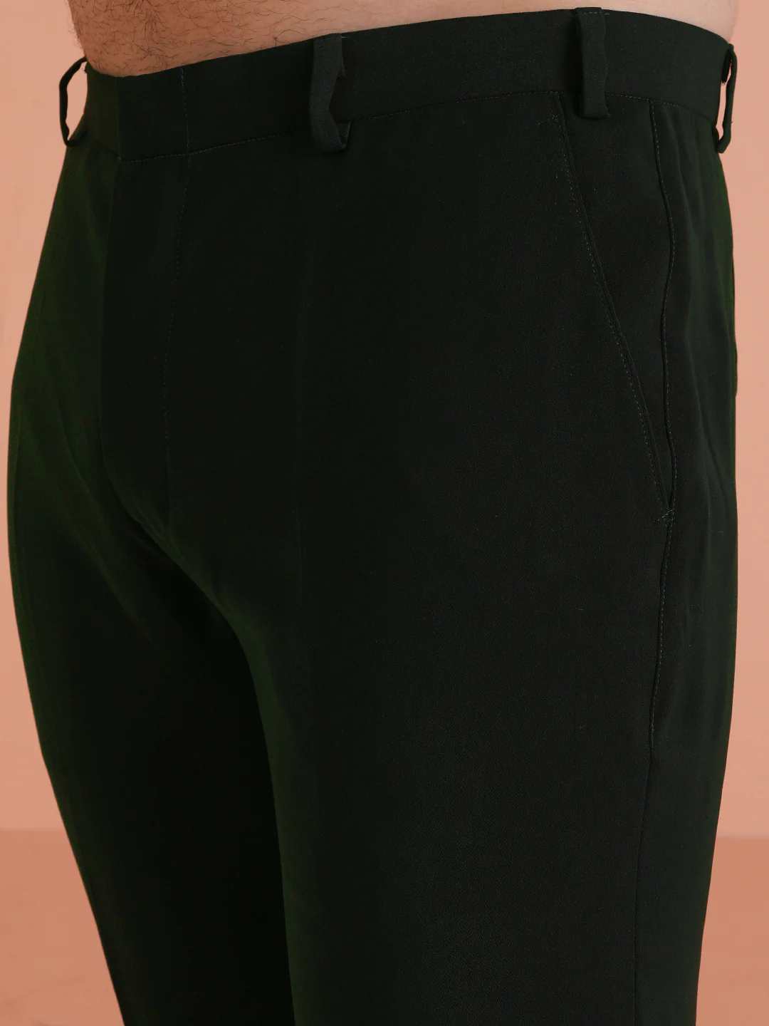Dark Green Slim Fit Trouser - Image 6