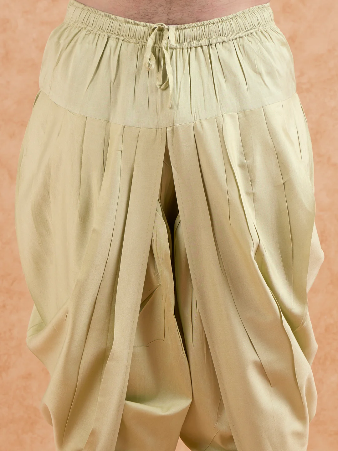 Green Brocade Sherwani with Dhoti - Image 6