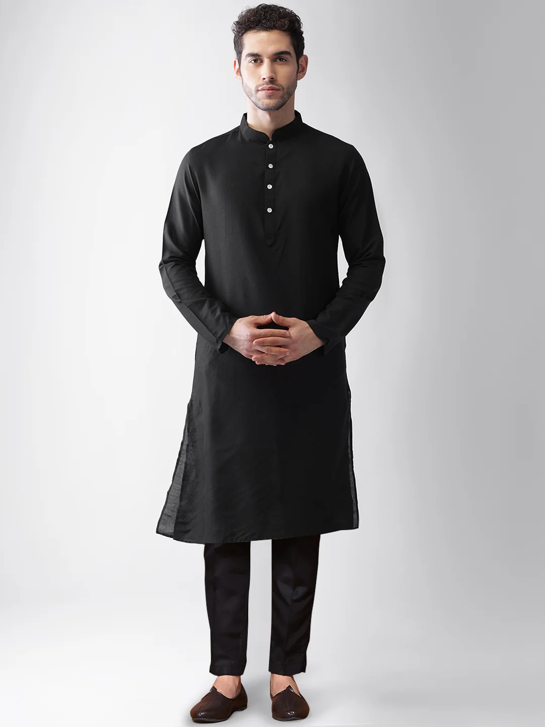 Kisah Men's Multi-Color Kurta Jacket Trousers Set - Image 6
