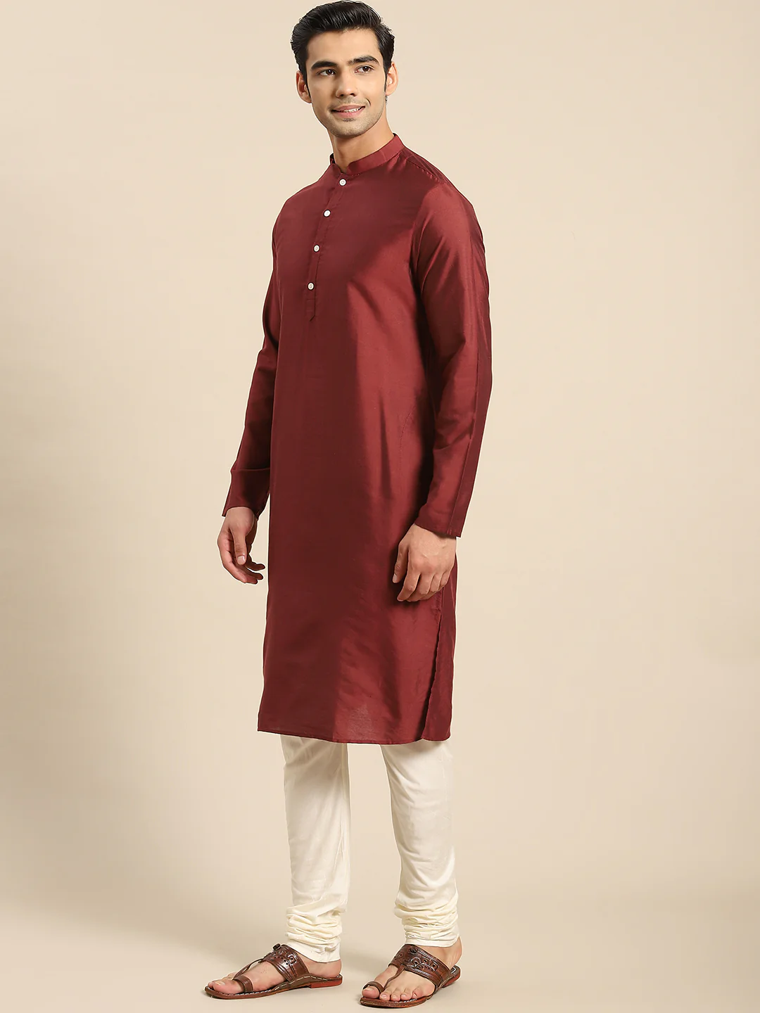 Kisah Men Black Kurta Jacket Set - Image 8