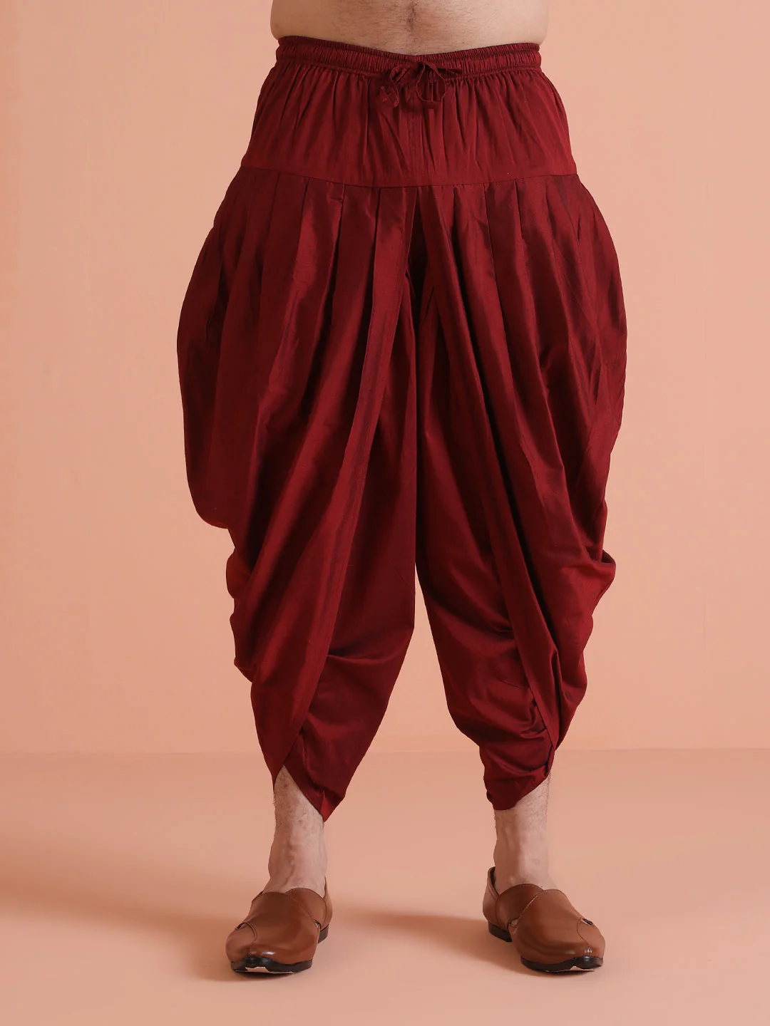 Men Black Solid Kurta Indowestern Dhoti Set - Image 15