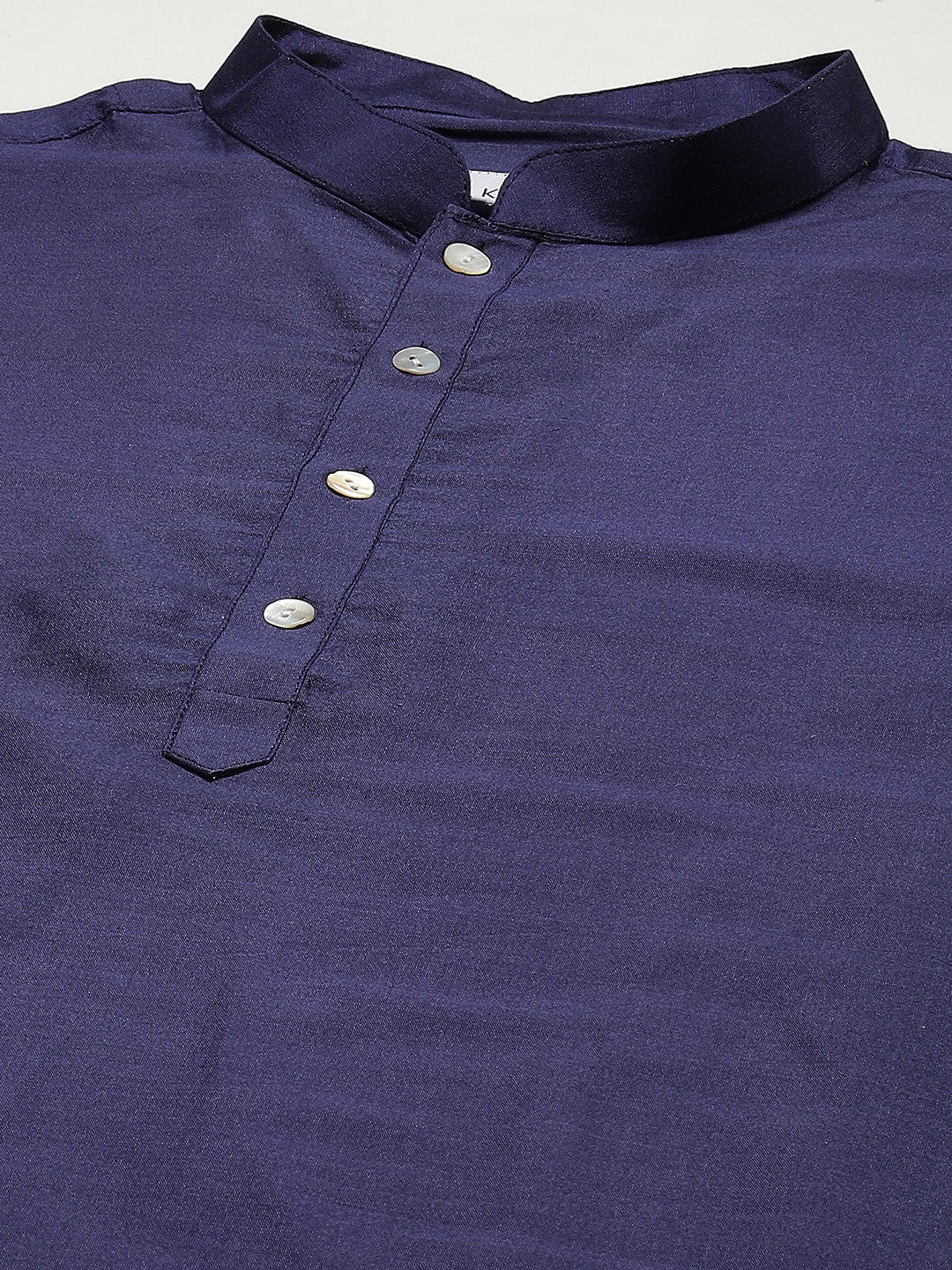 Kisah Men Blue Kurta Jacket Set - Image 4