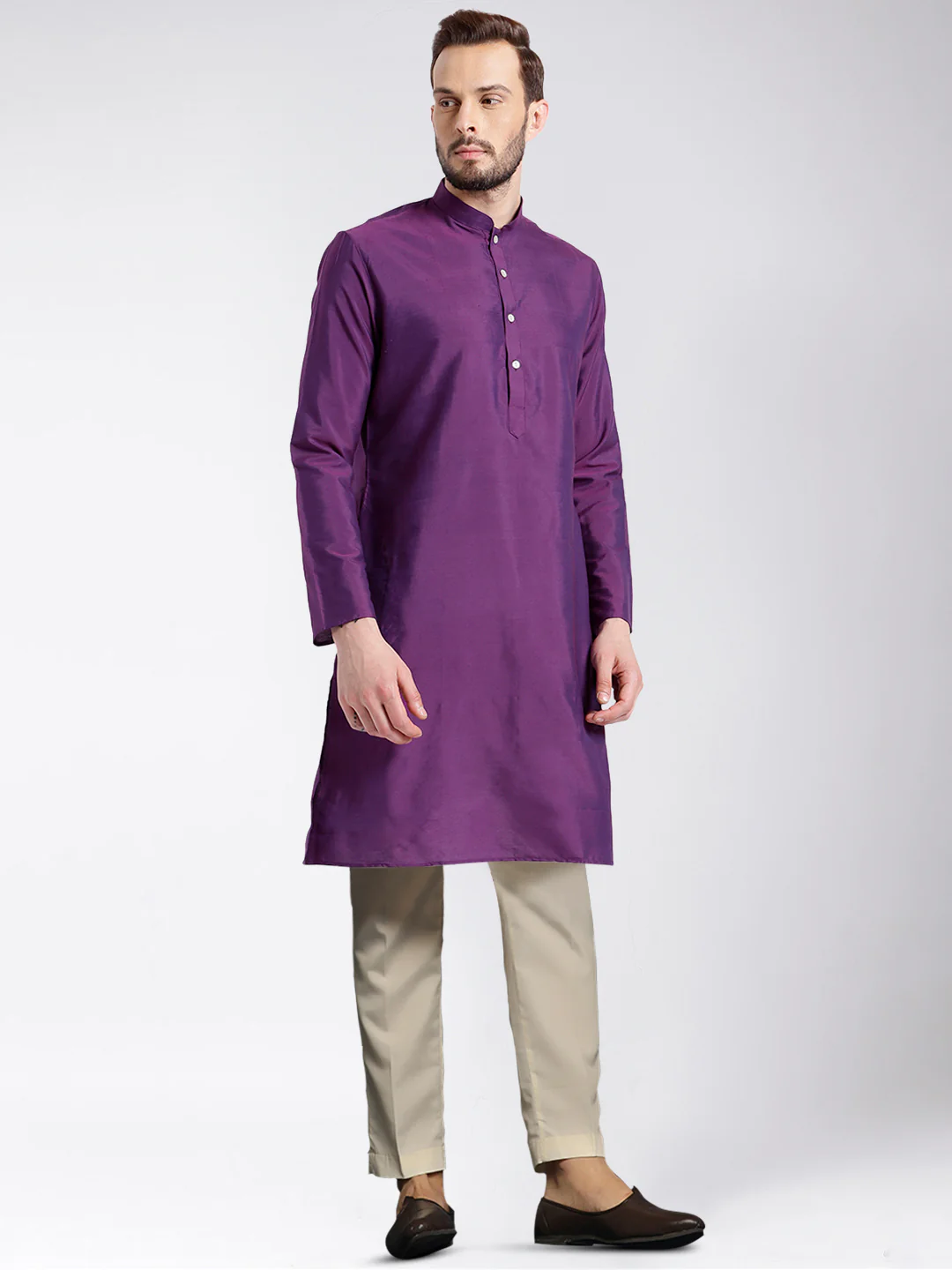 Men's Purple Kurta - Image 2