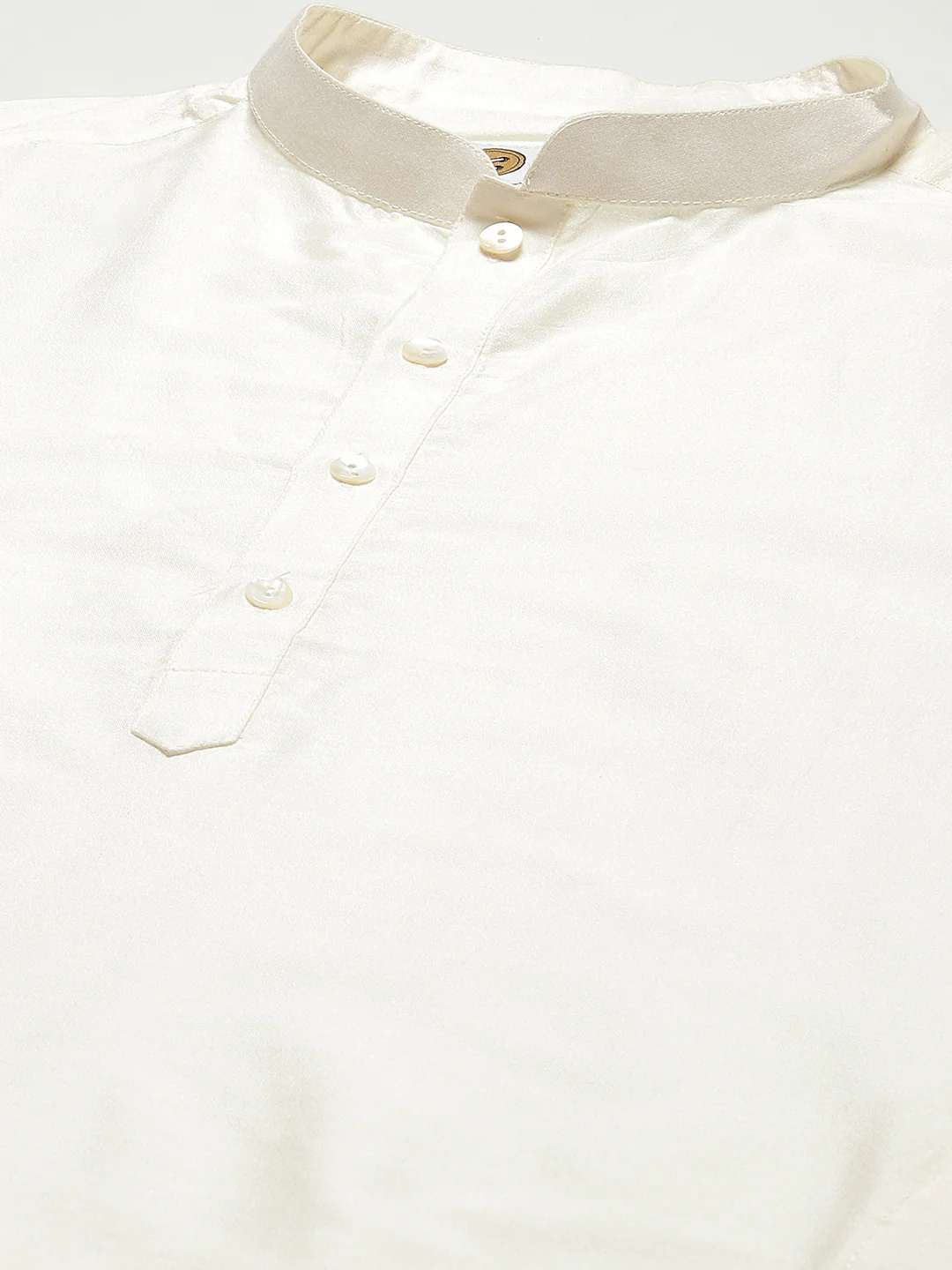Kisah Men White Kurta Jacket Set - Image 5