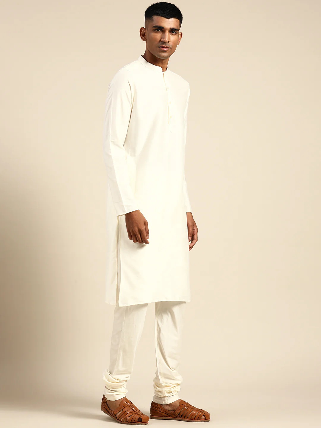 Kisah Men Black Color Kurta Jacket Set - Image 5