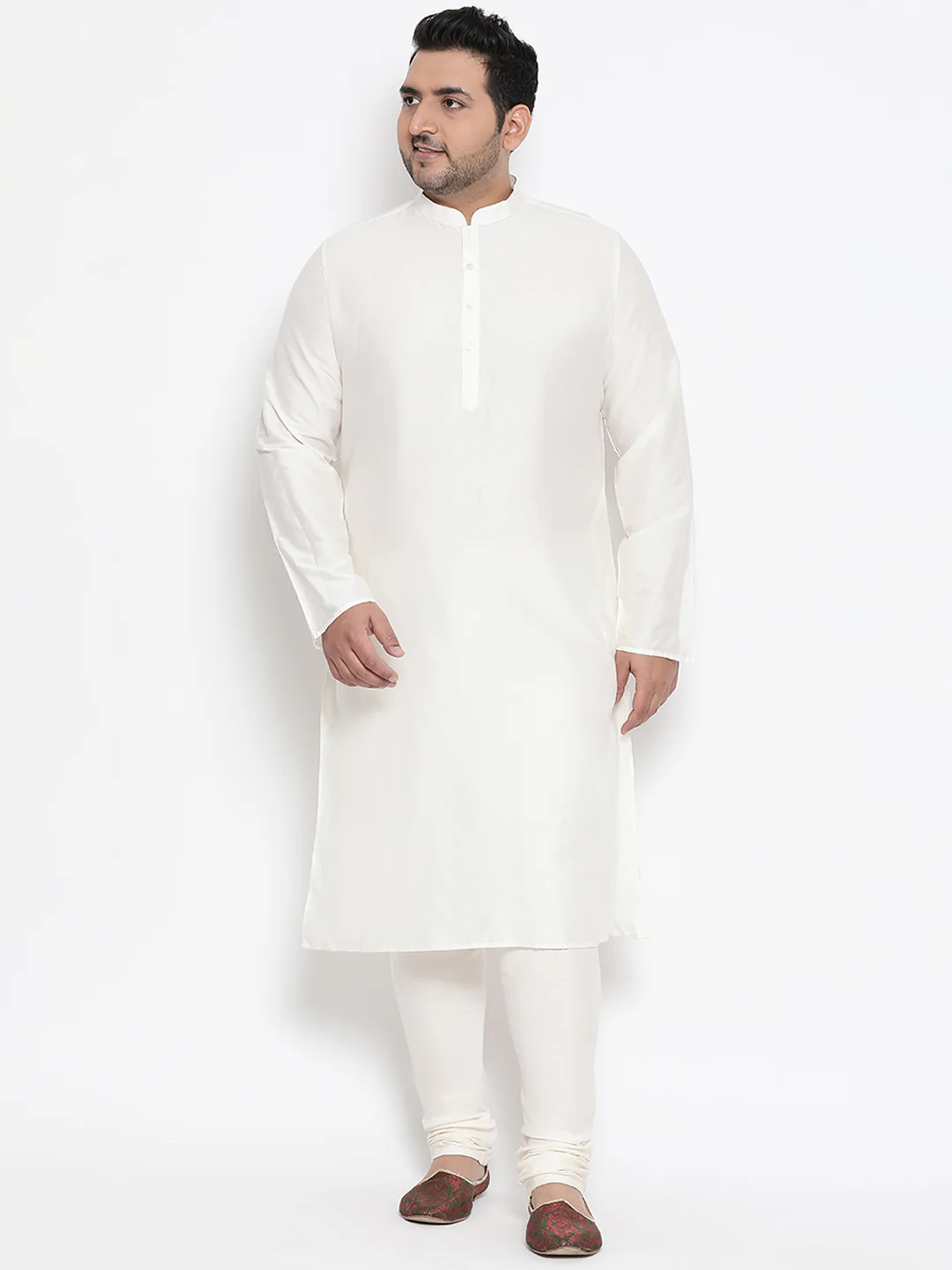 Men's Yellow Indowestern Set With Churidar - Image 6