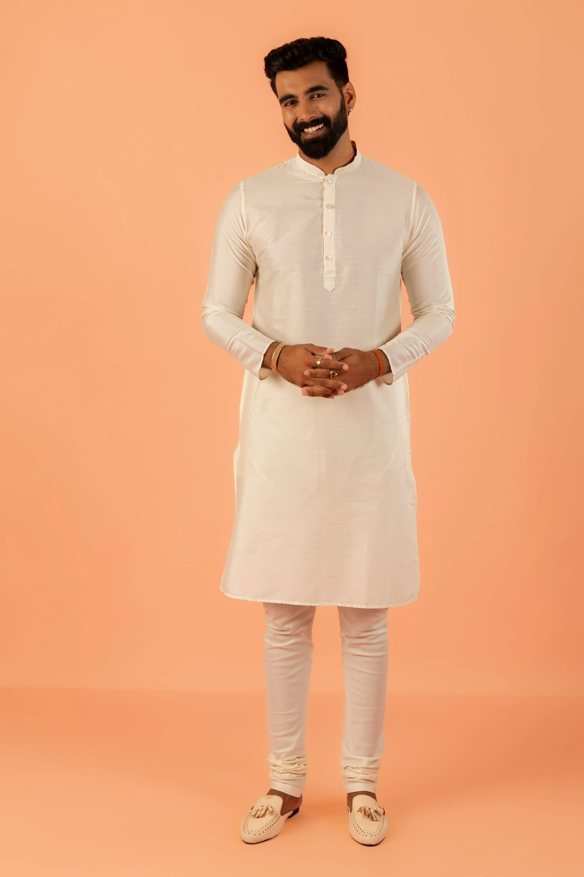 Light Blue Silk Blend Jacquard Sherwani Set - Image 14
