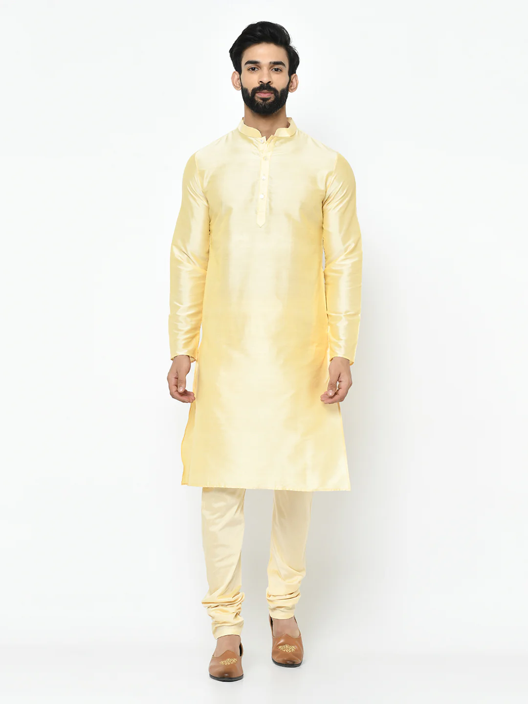 Men's Teal Green Kurta Jacket Pyjama Set - Image 6