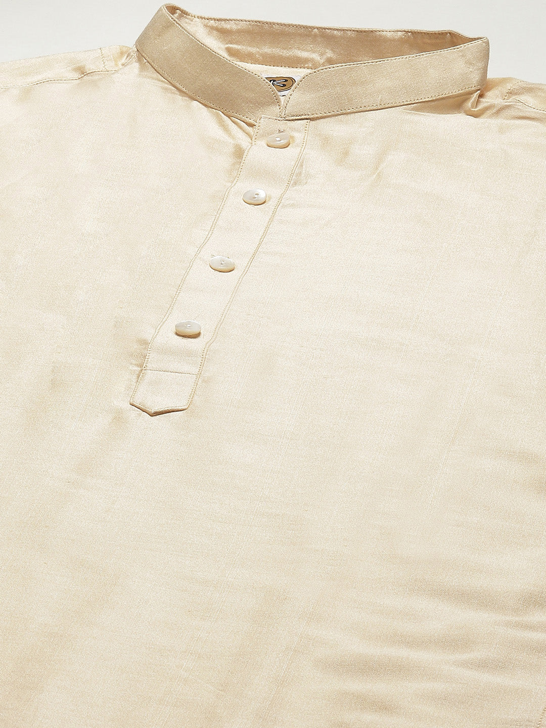Kisah Men Gold Kurta Jacket Set - Image 5