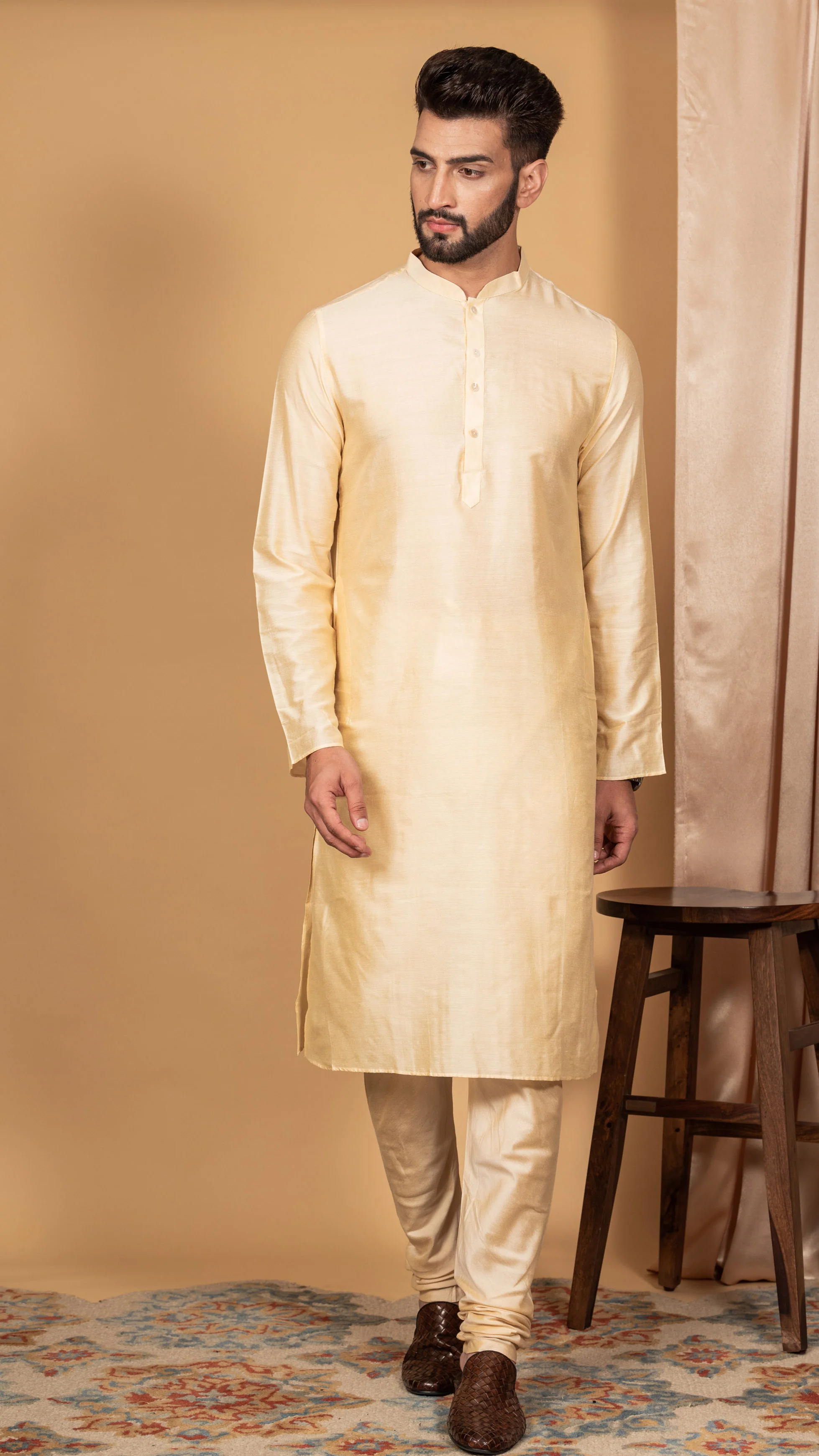Men Multi Kurta Jacket Set - Image 5