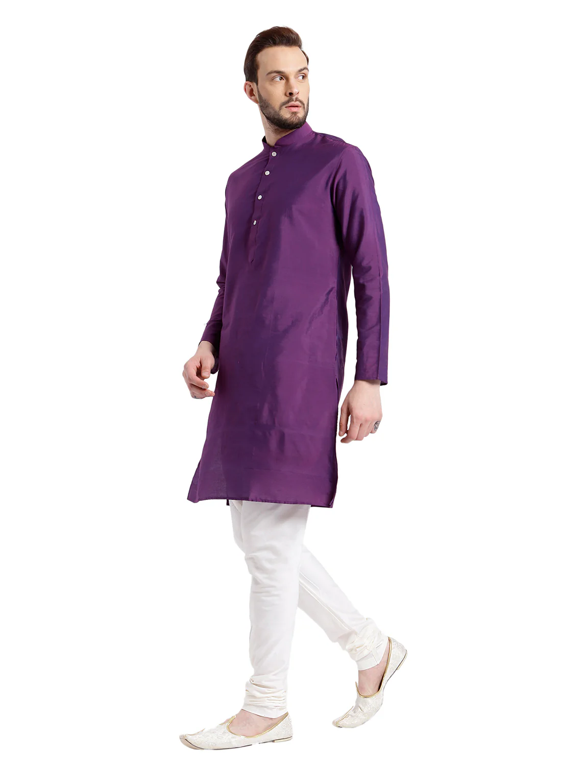 Men's Purple Kurta - Image 2