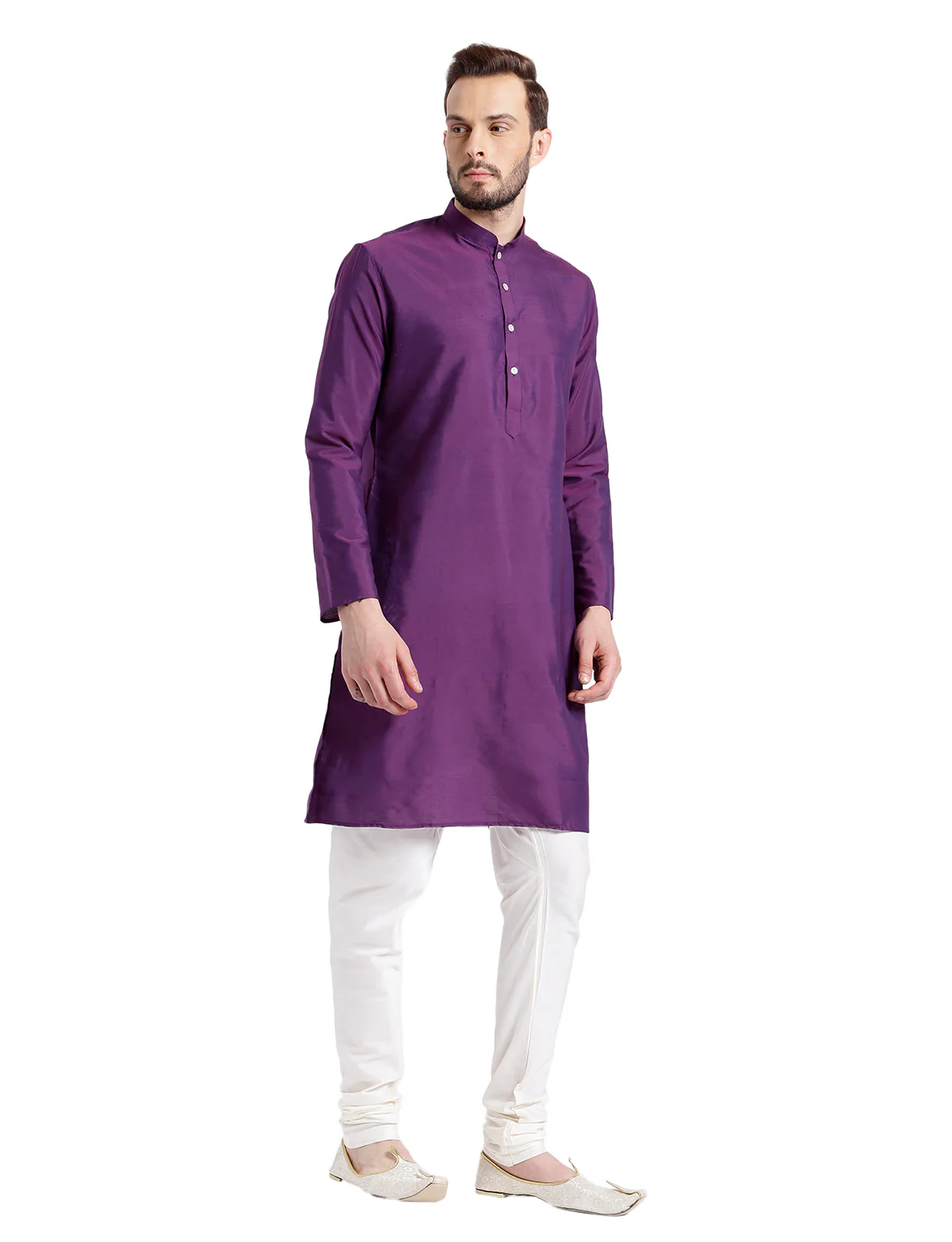 Men's Purple Kurta - Image 3