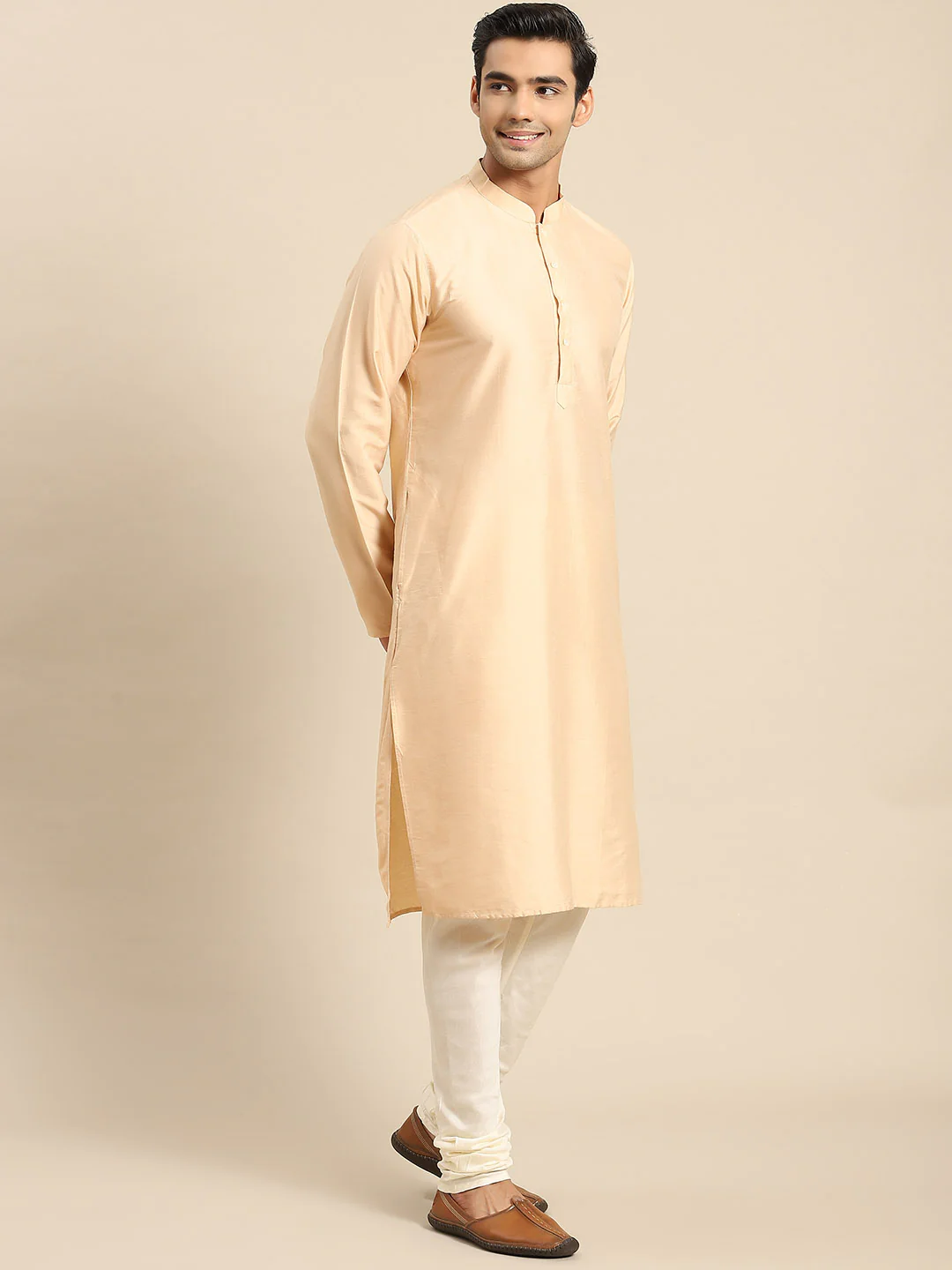 Kisah Men grey Kurta Jacket Set - Image 7