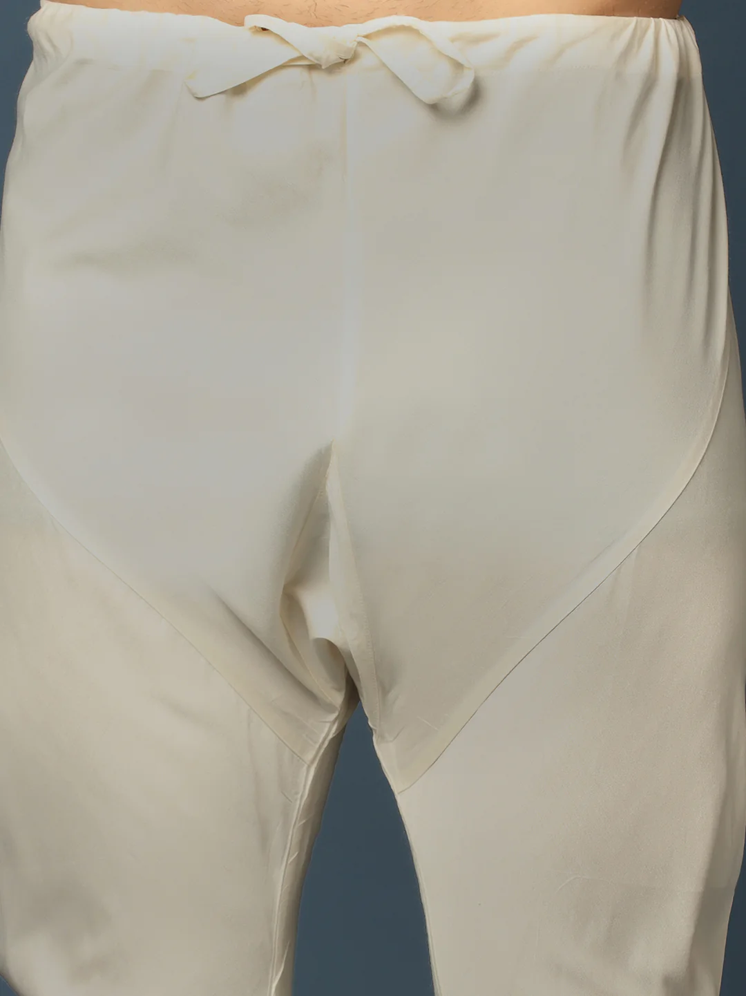 Pastel Cotton Silk Printed Sherwani Kurta Churidar Set - Image 7