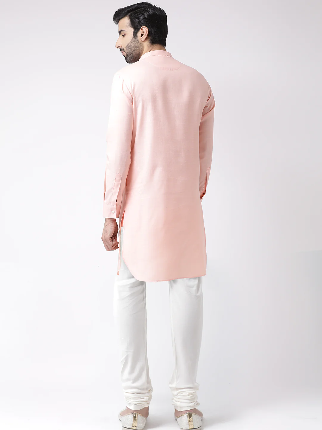 Men's Light Pink Kurta - Image 4