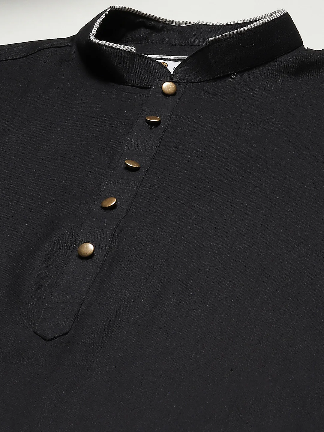 Kisah Men Black Kurta Set - Image 4