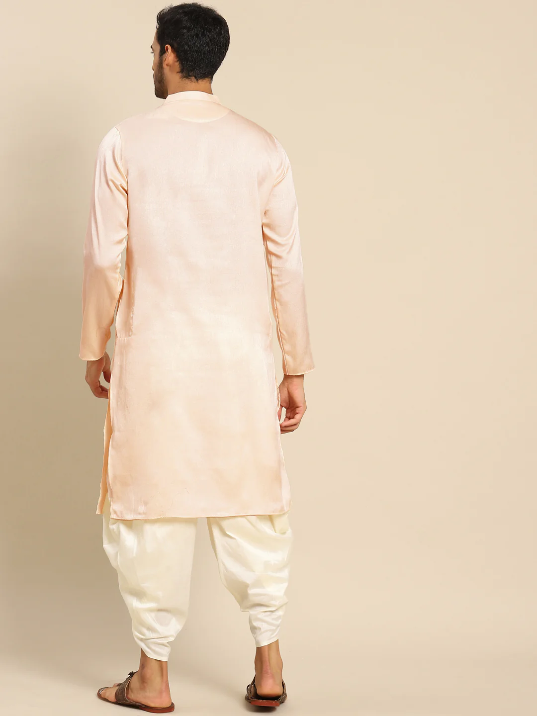 Kisah men peach kurta set - Image 5