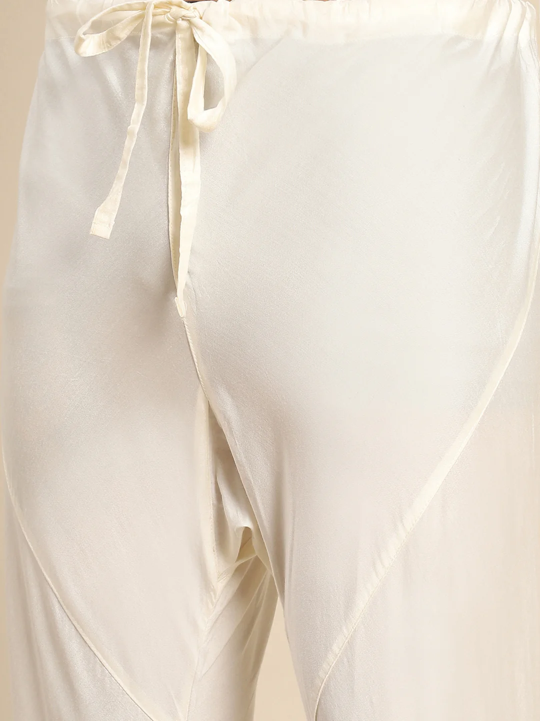 Men white Embroidered kurta Churidar set - Image 8