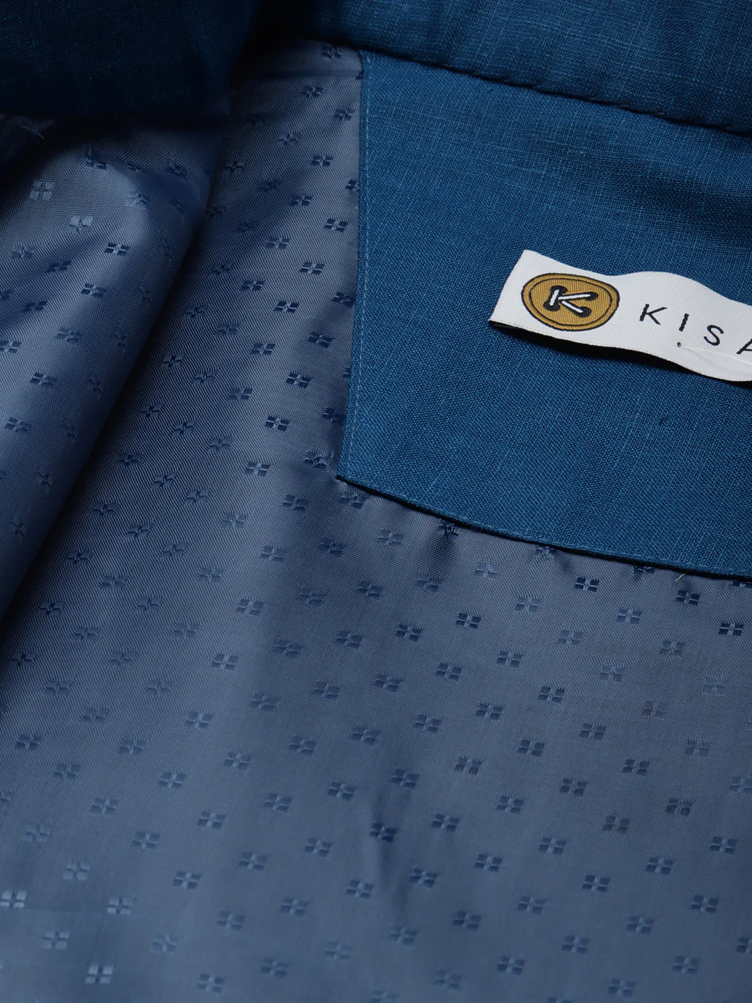 Kisah men Turquoise Blue kurta jacket set - Image 8