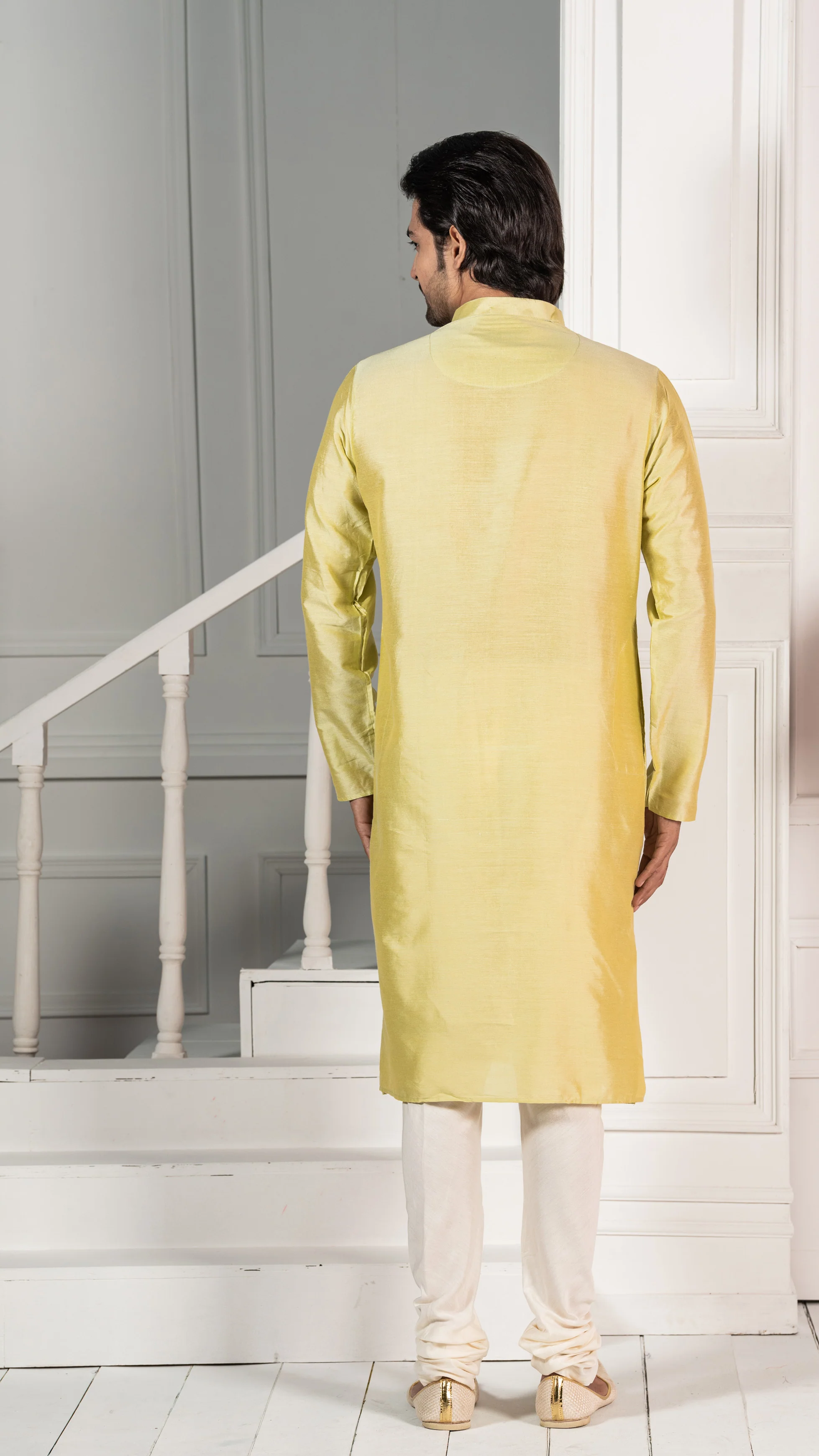 Men Green Kurta - Image 5