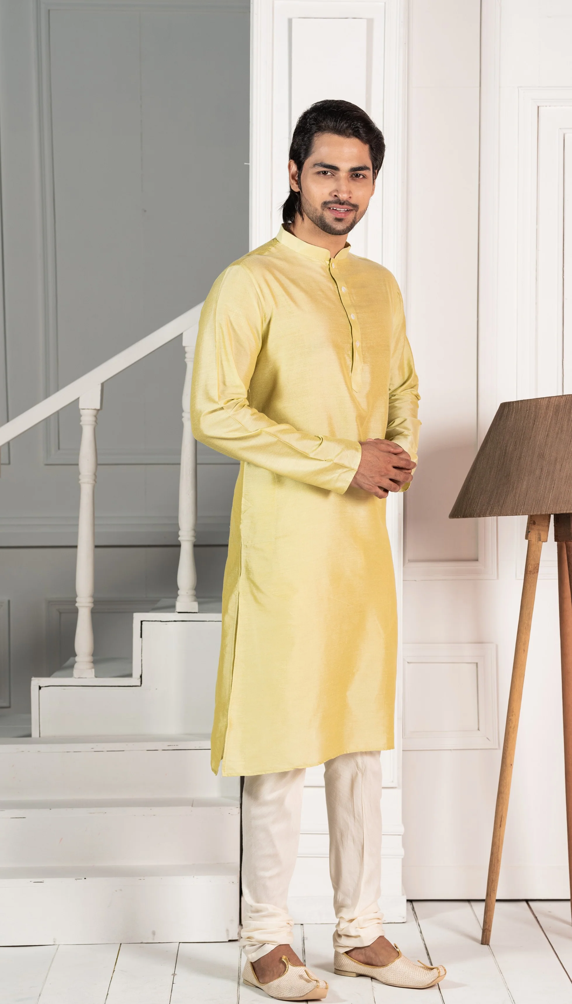 Kisah Men Green Kurta Set - Image 2