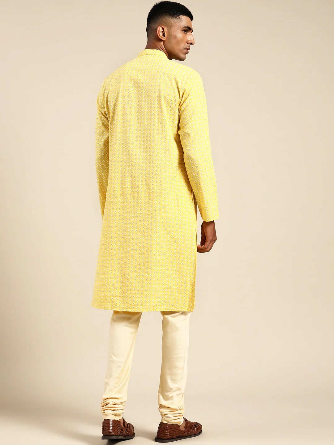 Kisah Men Yellow Kurta Set - Image 5