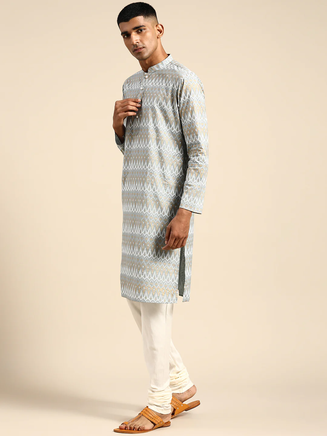 Kisah Men Blue Kurta Set - Image 2