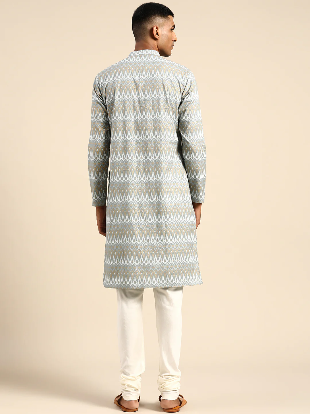 Kisah Men Blue Kurta Set - Image 3