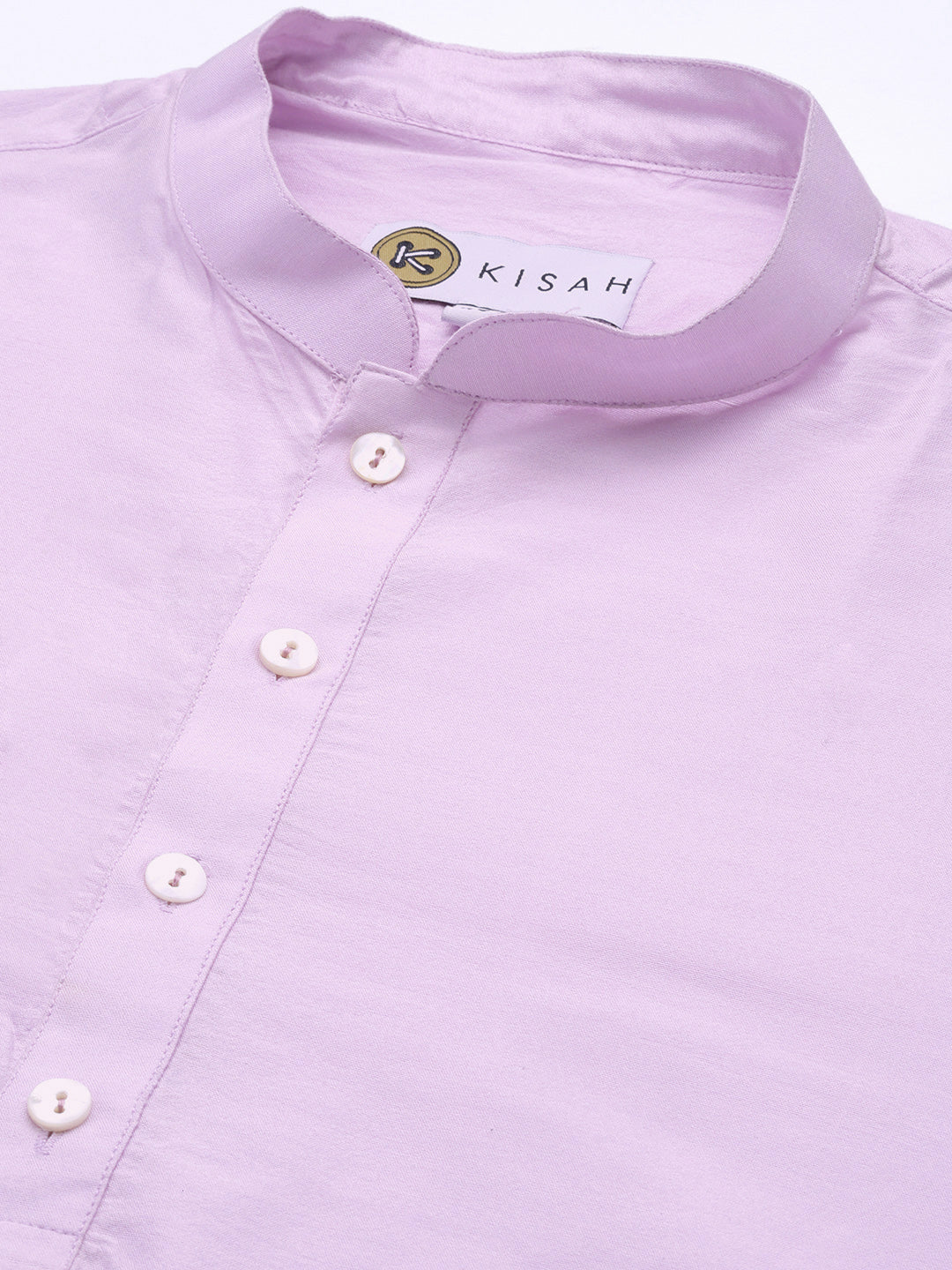Men Lavender Kurta Set - Image 6