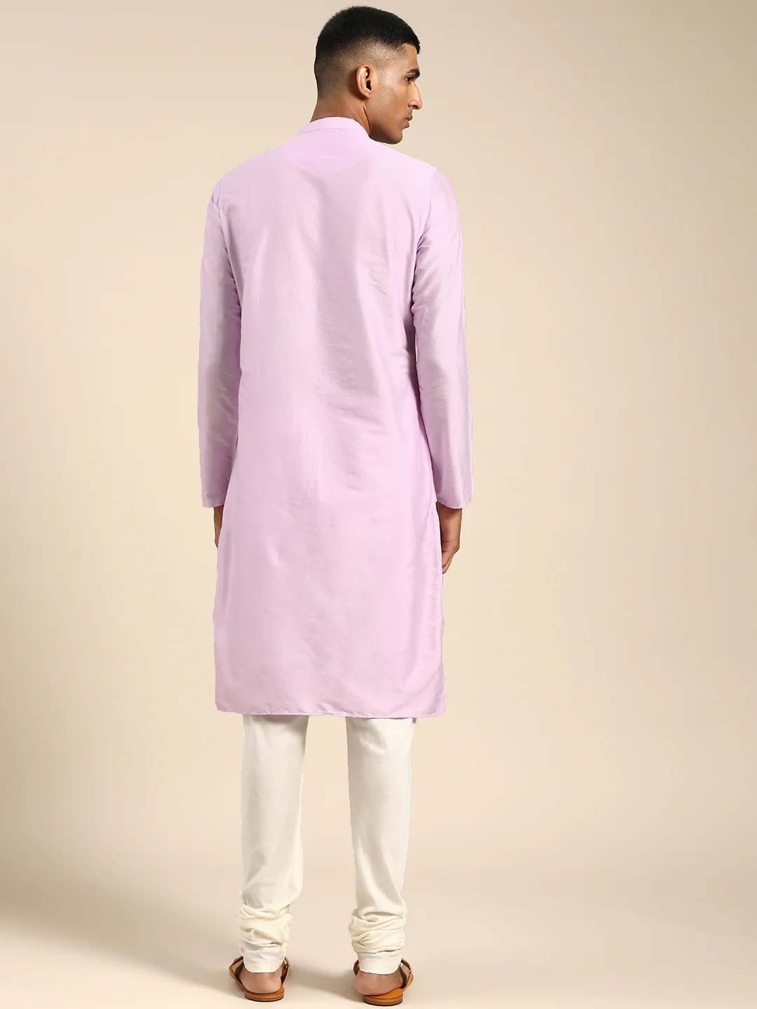 Men Lavender Kurta Set - Image 7