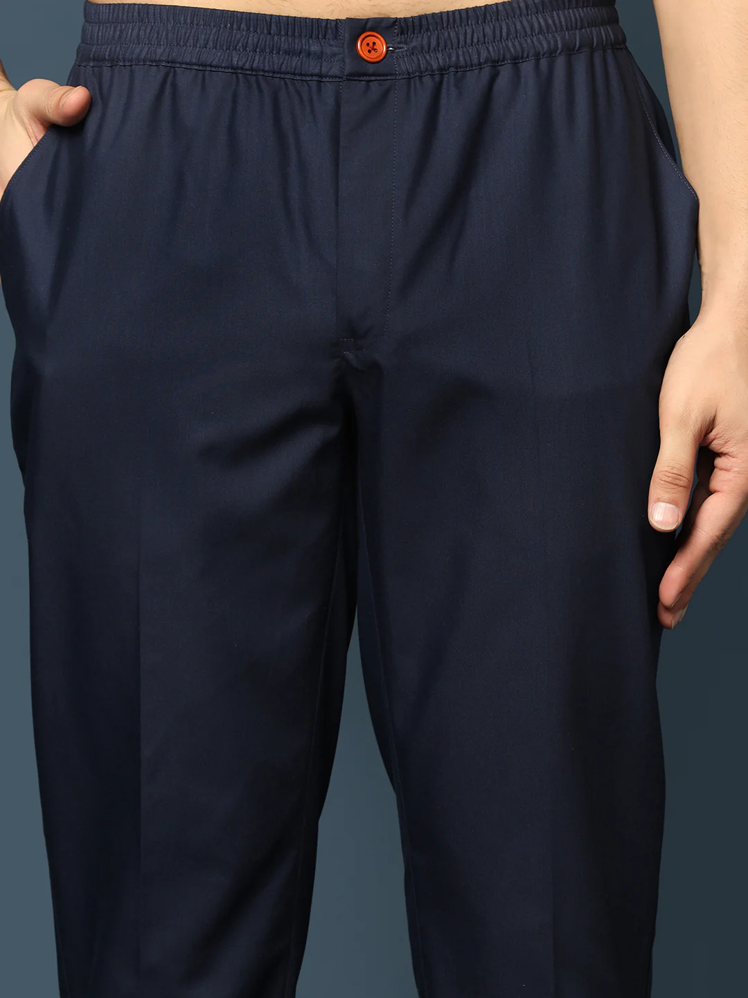 Navy Blue Embellished Nehru Jacket Kurta Set - Image 7