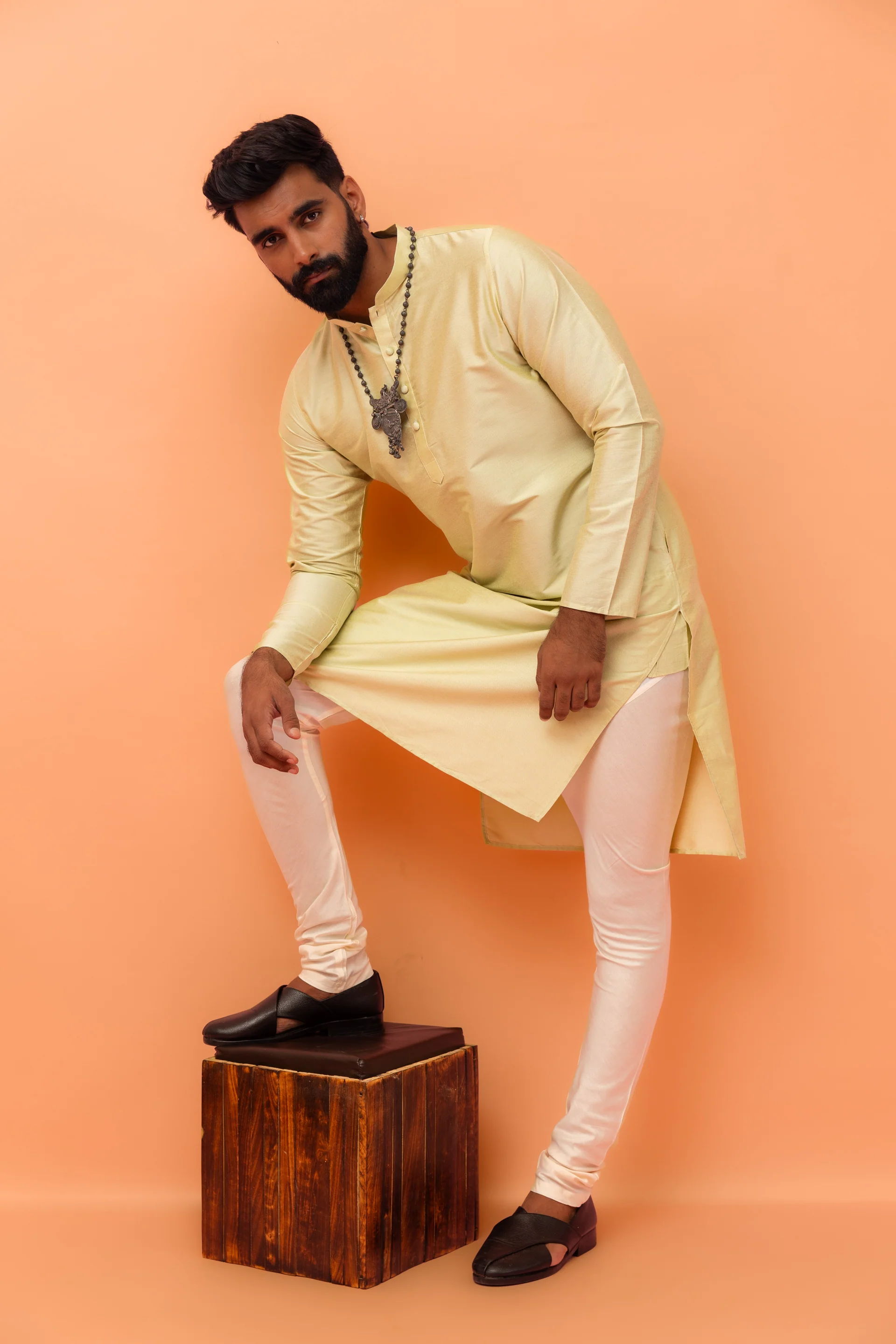 Men Green Kurta - Image 6