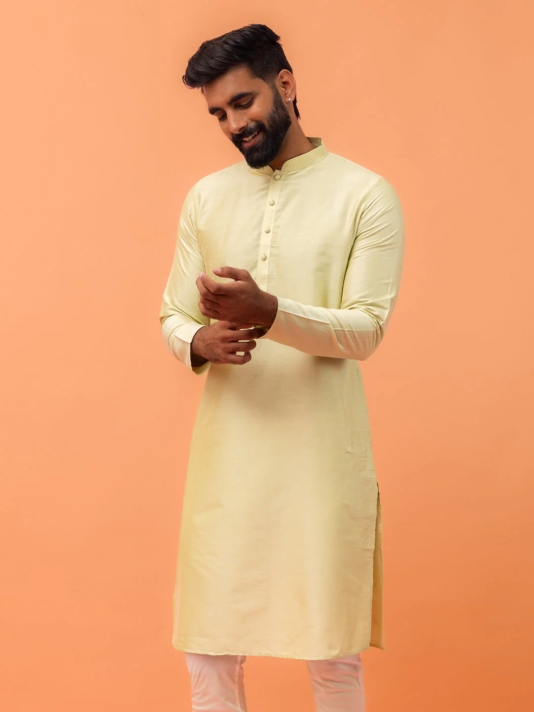 Men Green Kurta - Image 7