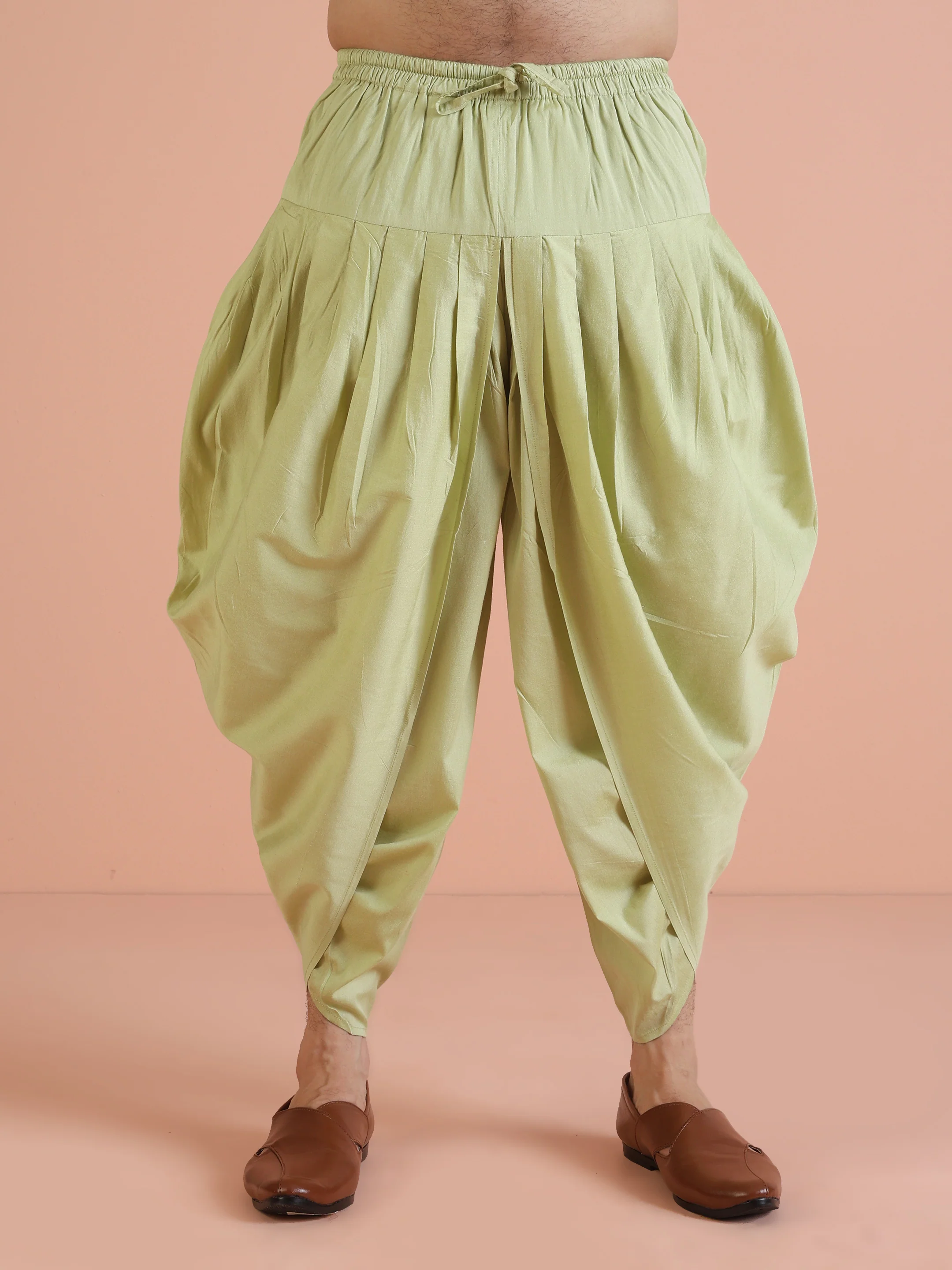 Light Green Silk Blend Embroidered Sherwani Dhoti Set - Image 7