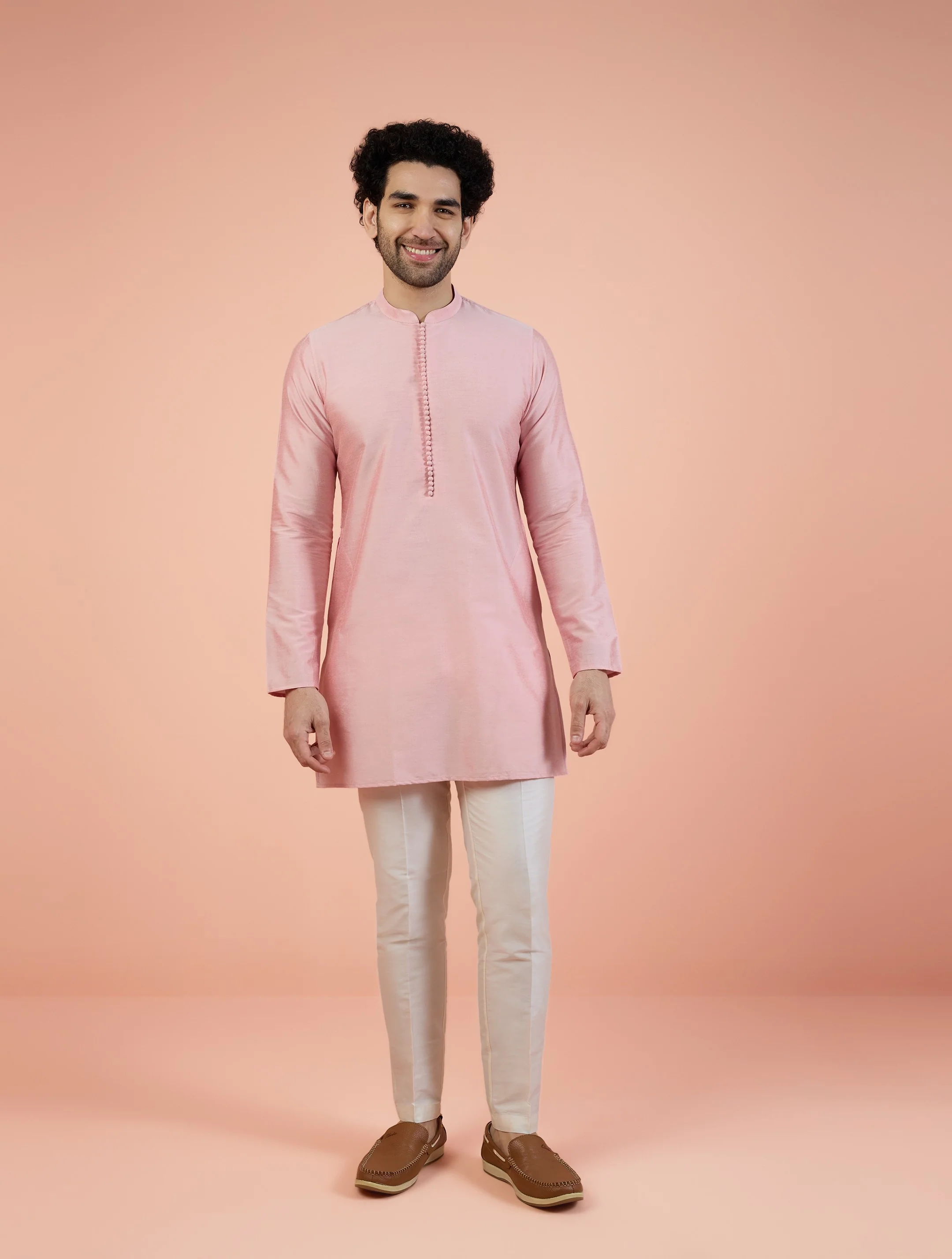 Men Multi Jacquard Kurta Nehru Jacket Trouser Set with Ethnic Motifs - Image 8