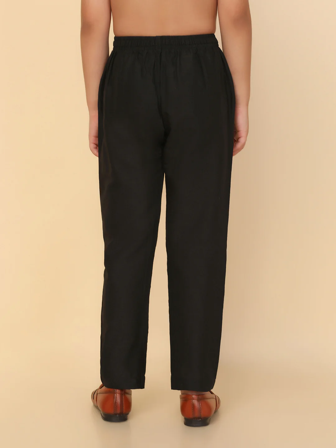 Boys Black Cotton Blend Pyjama - Image 5