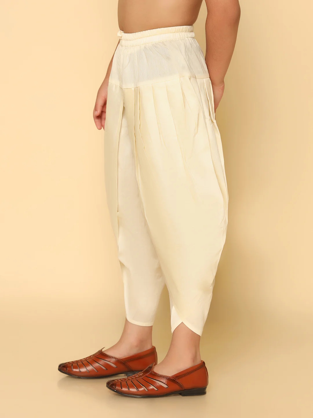 Boy's Off White Dhoti - Image 2