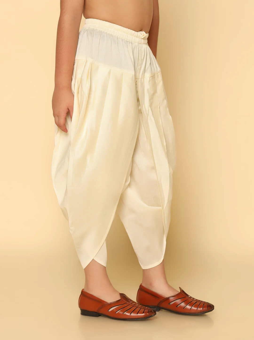 Boy's Off White Dhoti - Image 3