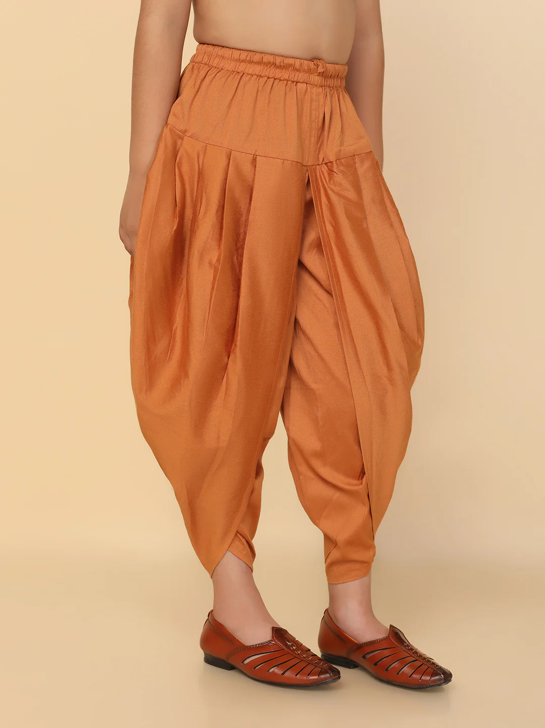 Boy's Mustard Dhoti - Image 3