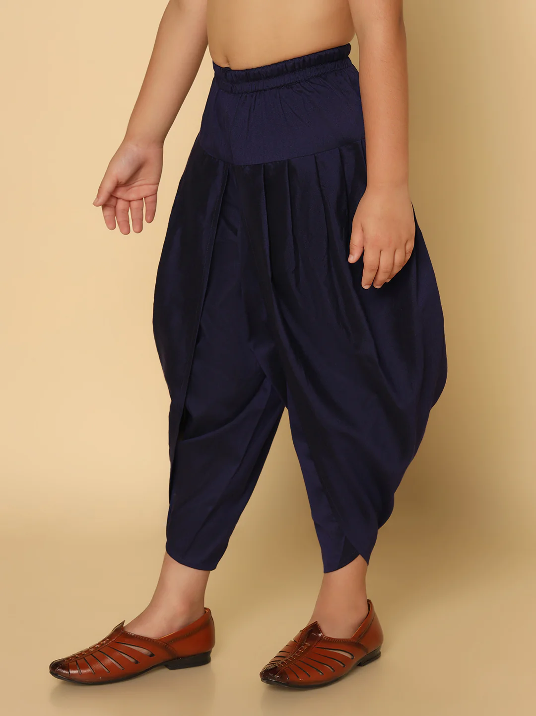 Boy's Navy Blue Dhoti - Image 2