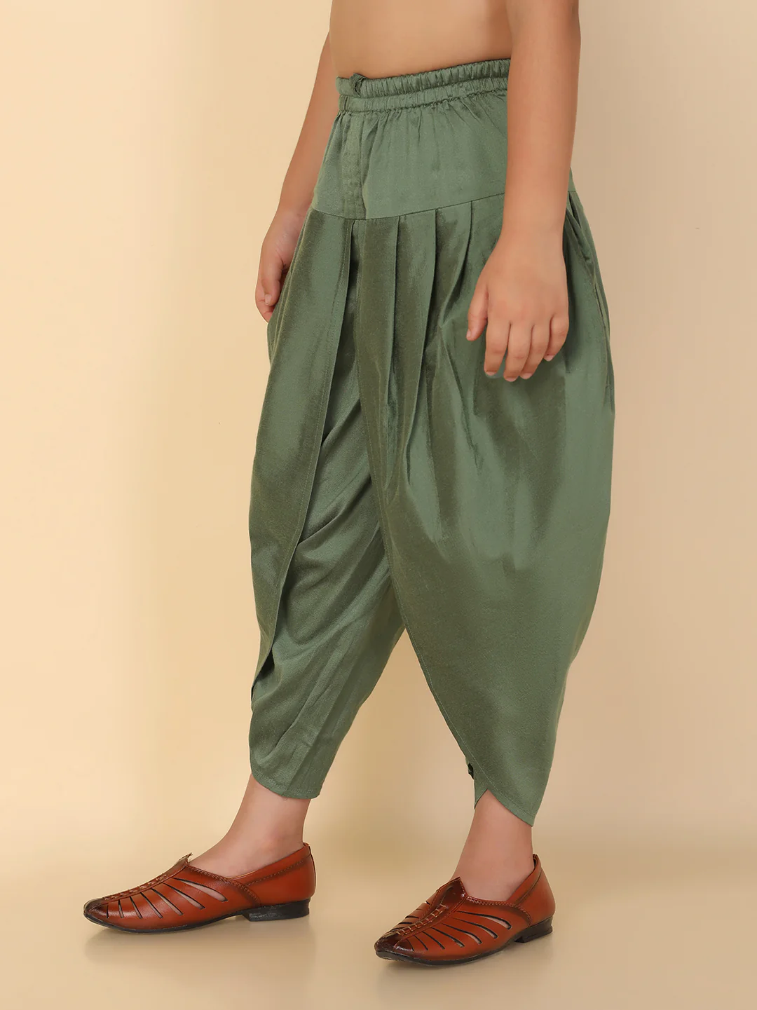 Boy's Green Dhoti - Image 2